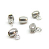 Bélières, attache pendentif  7 par 5 mm, Acier Inoxydable 304 finition Argenté
