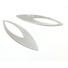 Pendentifs forme Marquise 63mm,  Acier Inoxydable 304, finition Argenté