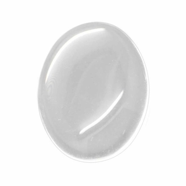 Cabochons, Resine epoxy Ovale 13 par 18mm, sticker autocollant epoxy transparent