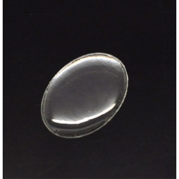 Cabochons, Resine epoxy Ovale 13 par 18mm, sticker autocollant epoxy transparent