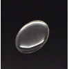 Cabochons, Resine epoxy Ovale 13 par 18mm, sticker autocollant epoxy transparent