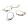 Boucles d'oreilles dormeuses 16.5mm avec attache ouverte,  Acier inoxydable 304, finition Argenté