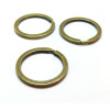 Anneaux Porte Cles, Porte Clefs 25mm, métal finition Bronze