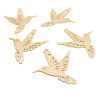 Estampes Oiseau Colibri 21mm – Laiton Finition Or Clair