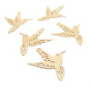 Estampes Oiseau Colibri 21mm – Laiton Finition Or Clair