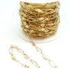 Chaine, maille Fantaisie, Acier Inoxydable 304, finition Doré, Placage IONIQUE