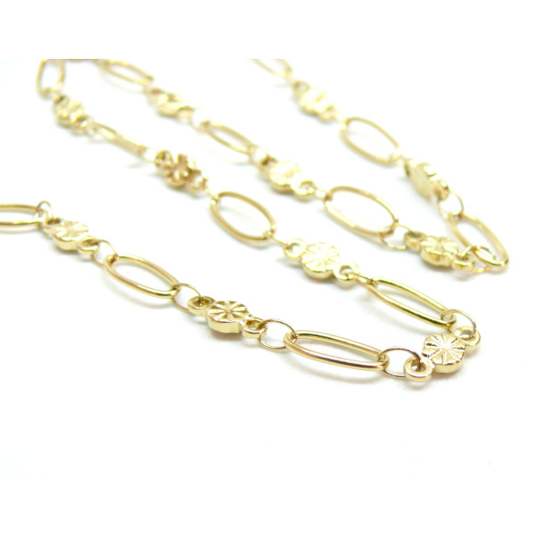 Chaine, maille Fantaisie, Acier Inoxydable 304, finition Doré, Placage IONIQUE
