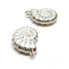 Pendentifs Coquillage 3D, Acier Inoxydable 304 finition Argenté