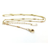 Collier avec Tube , Acier Inoxydable 304,  Doré à l'or fin 18K, placage IONIQUE
