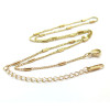 Collier avec Tube , Acier Inoxydable 304,  Doré à l'or fin 18K, placage IONIQUE