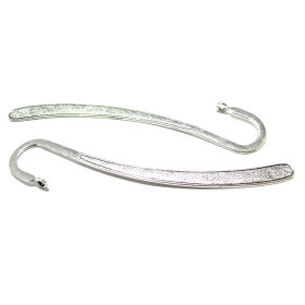 Marques page 10,7cm, métal finition Argent Antique