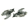 Estampes filigrane, Poissons de Combat 50 mm, Acier Inoxydable coloris Noir