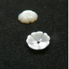 Perles, Cabochons forme Fleur 8mm, Nacre coloris Blanc