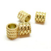 Perles Intercalaires, Rondelles 6mm, Acier Inoxydable 304, finition Doré à l'or fin 18K, Placage IONIQUE