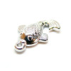 Pendentif, Poisson 16mm, Acier Inoxydable 304, finition Argenté