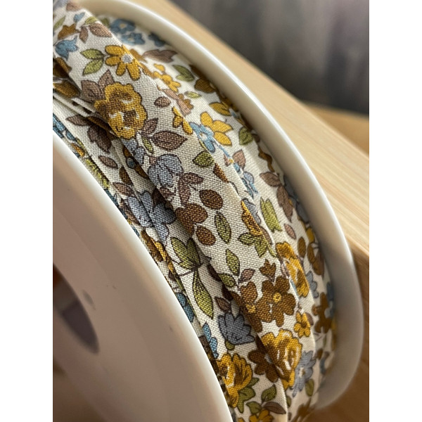 Ruban, cordon, biais spaghetti liberty 9mm REF FFCollection 17