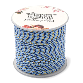 Cordon tressé et fil métallisé doré 1.5mm coloris C26