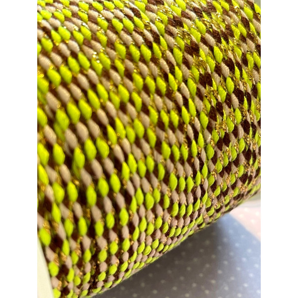 Cordon tressé, fil métallisé doré 1.5mm coloris C18