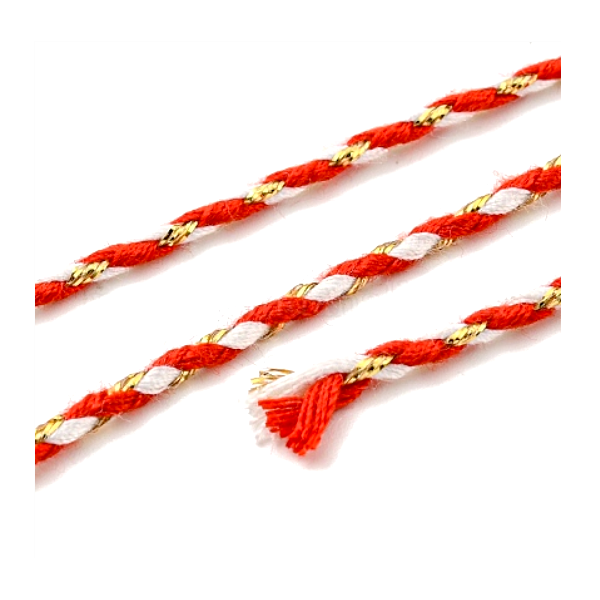 Cordon tressé, fil métallisé doré 1.5mm coloris C24