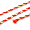 Cordon tressé, fil métallisé doré 1.5mm coloris C24