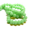 Perles Rondelles 10 par 8mm, Verre Facettée coloris Vert pastel