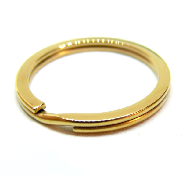 Anneau Porte Clés, Porte Clefs 25mm, Acier Inoxydable finition Doré, Placage IONIQUE