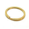 Anneau Porte Clés, Porte Clefs 25mm, Acier Inoxydable finition Doré, Placage IONIQUE