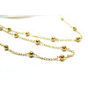 Chaine, maille bille 3mm, Acier Inoxydable 304, finition Doré, Placage IONIQUE