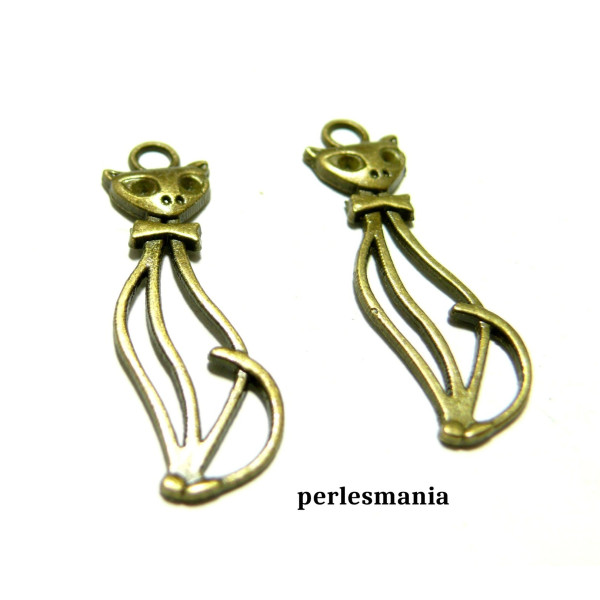 pendentifs Joli Chat  Bronze