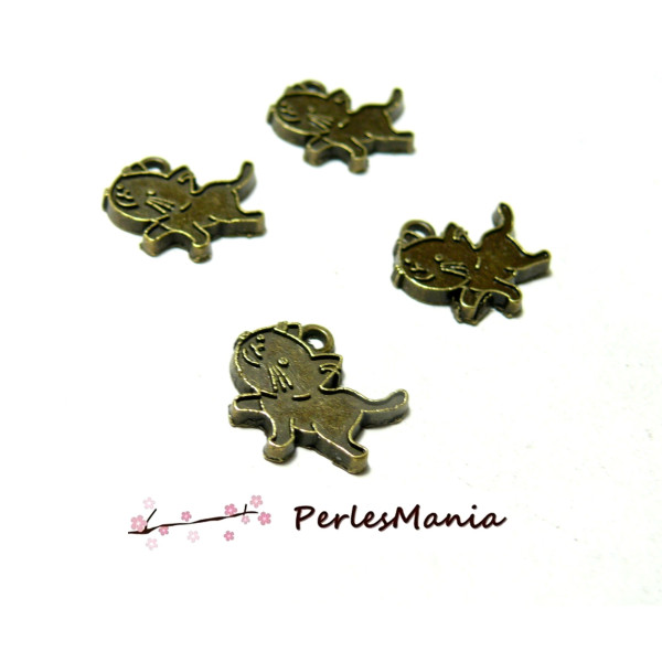 pendentifs Kitty Chaton metal couleur BRONZE