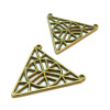 Connecteurs, Triangle 35 par 20 mm, Laiton finition Bronze
