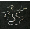 Boucles d'oreille, Crochets 17 mm, Acier Inoxydable 304, finition Argent VIF