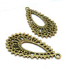 Pendentifs, Goutte ARABESQUE, laiton finition Bronze