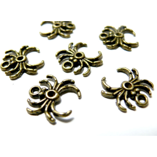 Pendentifs araignées bronze