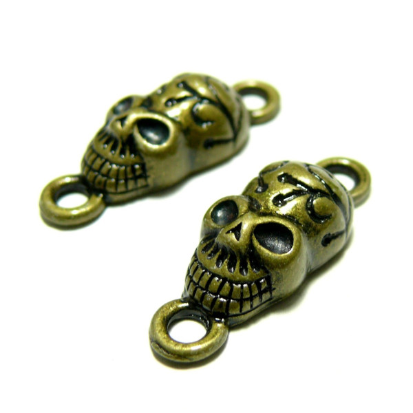 Apprêt 1 pendentif connecteur crane ref 314BO BR