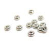 Perles intercalaires Rondelles 5mm par 2mm trou 2mm, Acier Inoxydable 304, finition Argent Platine