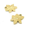 Pendentif Fleur 10mm, Acier Inoxydable 304, finition Doré Placage IONIQUE