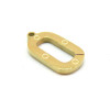 Pendentifs Ovale 17mm, Acier Inoxydable 304, finition Doré Placage IONIQUE