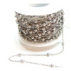 Chaine, maille bille 3mm, Acier Inoxydable 304, finition Argenté