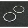 Pendentifs, anneaux, Connecteur 26mm, Acier Inoxydable 304 finition Argent