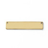 Connecteurs Rectangle 39mm Plaque à personnaliser avec poinçons Acier Inoxydable 304 finition Doré