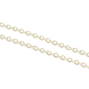 Chaine maille forçat 2.5x2x0.5mm, Acier Inoxydable 304 finition Argenté