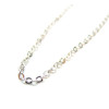 Chaine maille forçat 2.5x2x0.5mm, Acier Inoxydable 304 finition Argenté