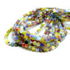 Perles Rondes 6mm, verre Millefiori Multicolores