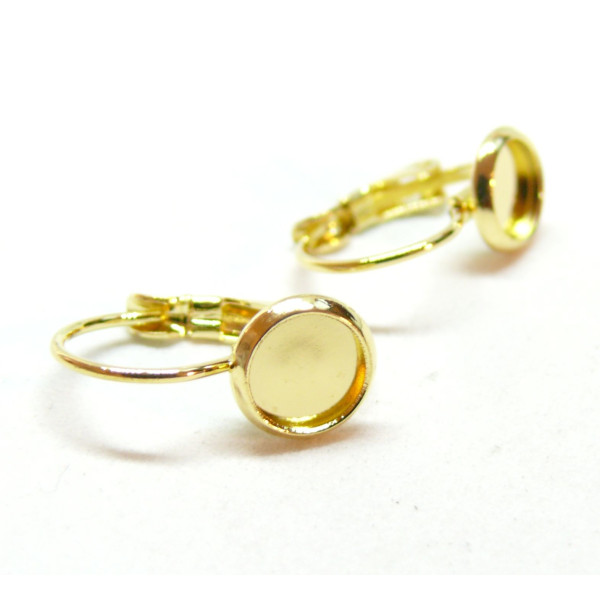 Supports Boucle d' oreille pour cabochon 6mm, Acier Inoxydable 304