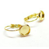 Supports Boucle d' oreille pour cabochon 6mm, Acier Inoxydable 304