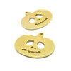 Pendentifs, Citrouille, potiron 21mm, Acier Inoxydable, finition Doré à l'or fin 18K, Placage IONIQUE