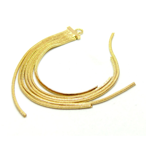 Pendentif, Passementière, Laiton finition Doré à l'or fin 18K