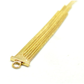 Pendentif, Passementière, Laiton finition Doré à l'or fin 18K