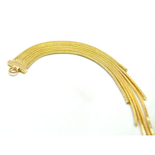 Pendentif, Passementière, Laiton finition Doré à l'or fin 18K